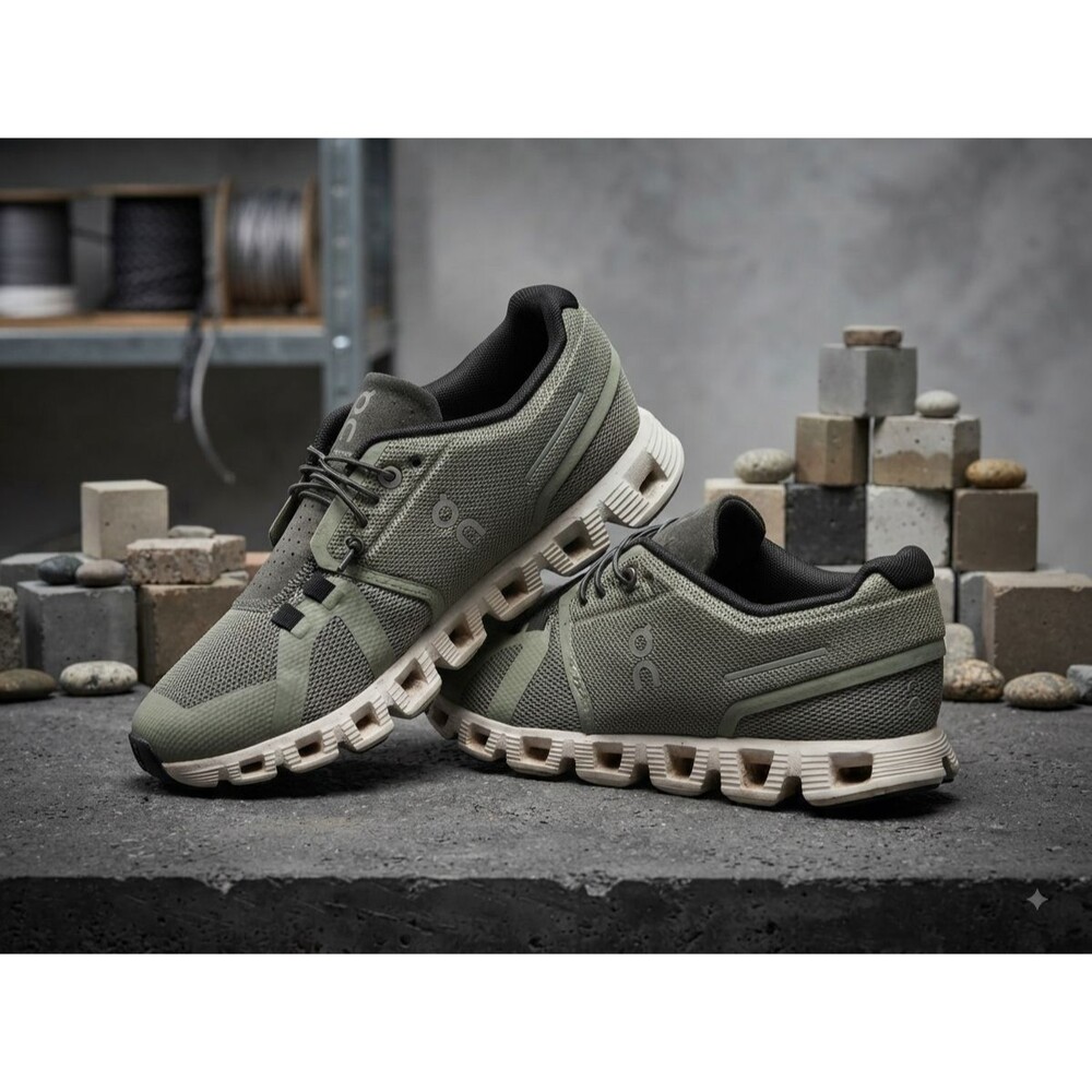 On Cloud 5 Women’s Size 6 Kelp Green Shadow Running Shoes Sneakers CloudTec - Picture 3 of 14